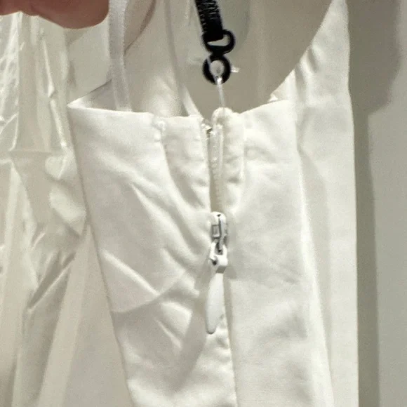 1 State White Mini Dress Womens Medium Fit Flare Sleeveless Summer NWT - Picture 5 of 5